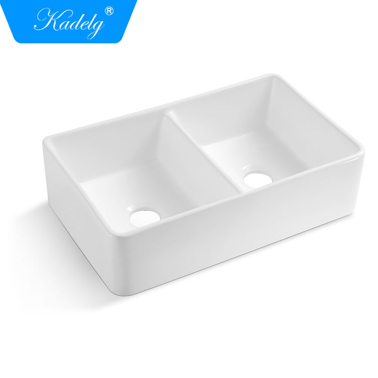 Kadelg 285T Wholesale Rectangular Wash Ceramic Kitchen Basin Sink