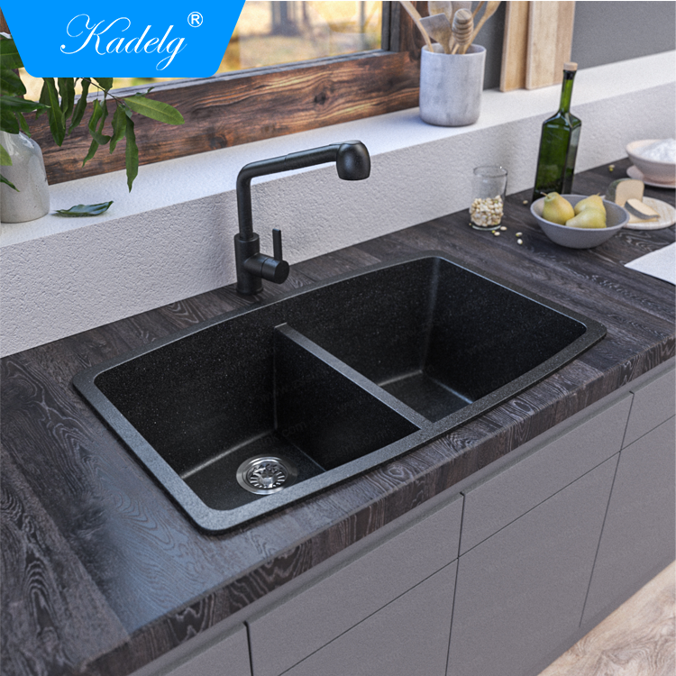 Kadelg 8451E Easy To Clean Topmount or Undermount Granite Kitchen Sink